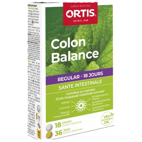 Ortis Colon Balance regular 3x18 comprimés pas cher, discount