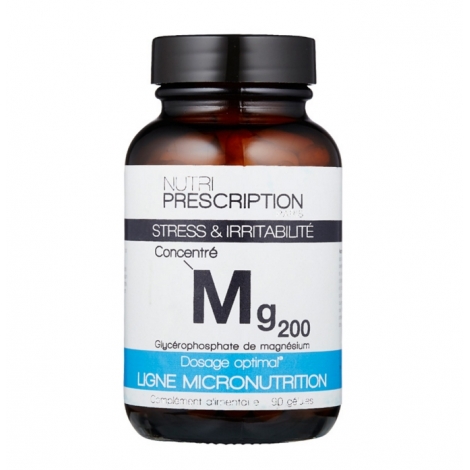 NutriPrescription MG200 Stress et irritabilité 90 gélules pas cher, discount