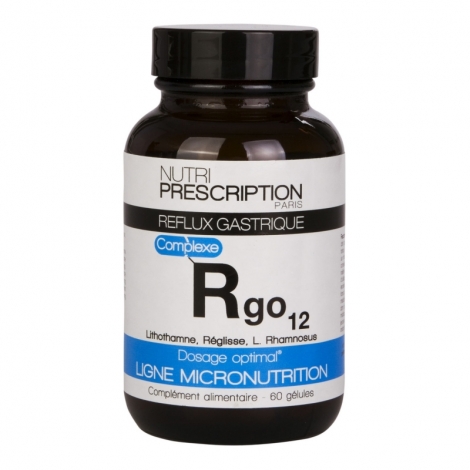 NutriPrescription Rgo12 reflux gastrique 60 gélules pas cher, discount