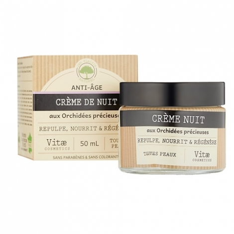 Vitae Cosmetics Crème Nuit Anti-Âge Orchidées Précieuses 50ml pas cher, discount