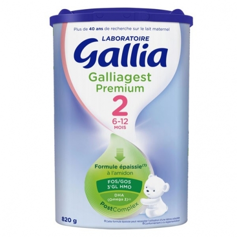 Gallia Gest Premium 2 poudre boîte 820g pas cher, discount
