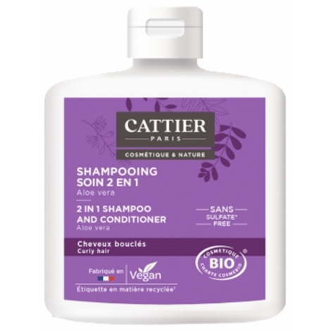 Cattier Shampooing Soin Boucles 2 en 1 250ml pas cher, discount