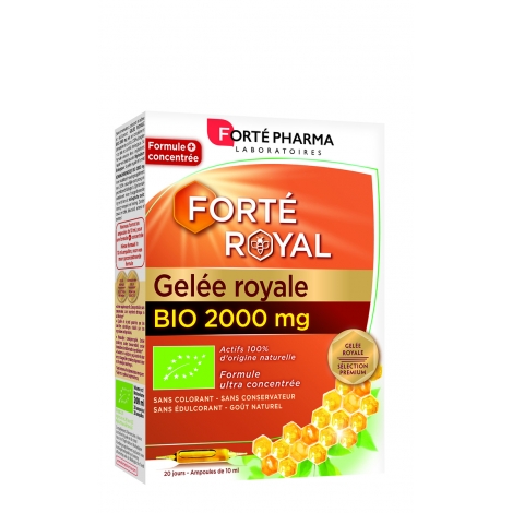 Forte Pharma Gelée Royale 2000 mg Bio 20x10ml pas cher, discount