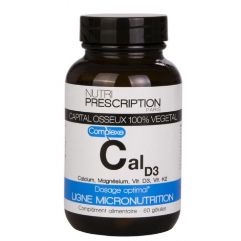 Nutri Prescription CalD3 Capital osseux vitD 60 gélules pas cher, discount
