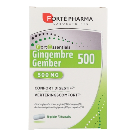 Forte Pharma Pack Gingembre 500 30 gélules + 30 gratuites pas cher, discount
