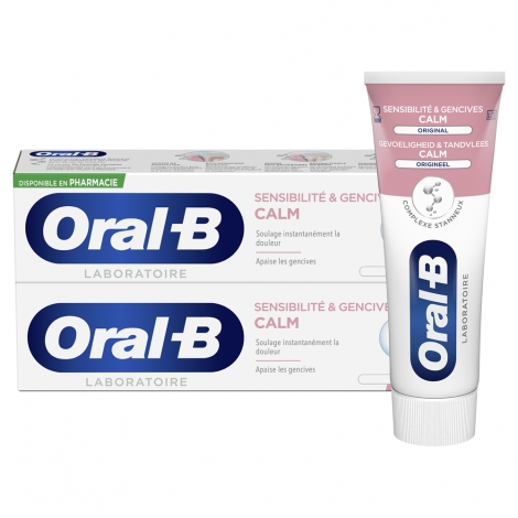 Oral B Calm Original Sensibilité et Gencives 2x75ml pas cher, discount