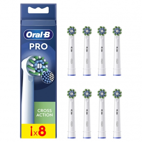 Oral B Cross Action Lot De 8 Brossettes pas cher, discount
