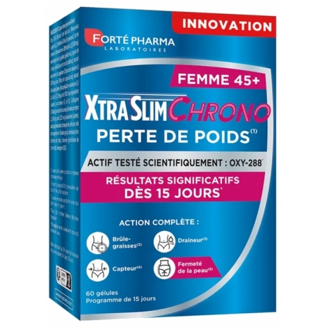 Forte Pharma Xtra Slim CHRONO WOMAN 45+ 60 gélules pas cher, discount