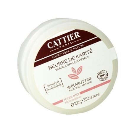 Cattier Beurre de Karité Visage, Corps & Cheveux 100g pas cher, discount