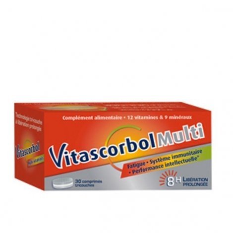 Vitascorbol Multi 30 Comprimés Tricouches pas cher, discount