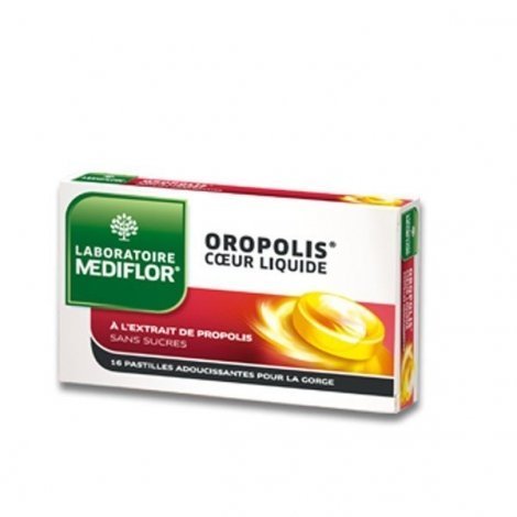Mediflor Oropolis Coeur Liquide Au Propolis 16 Pastilles Adoucissance Pour a Gorge pas cher, discount